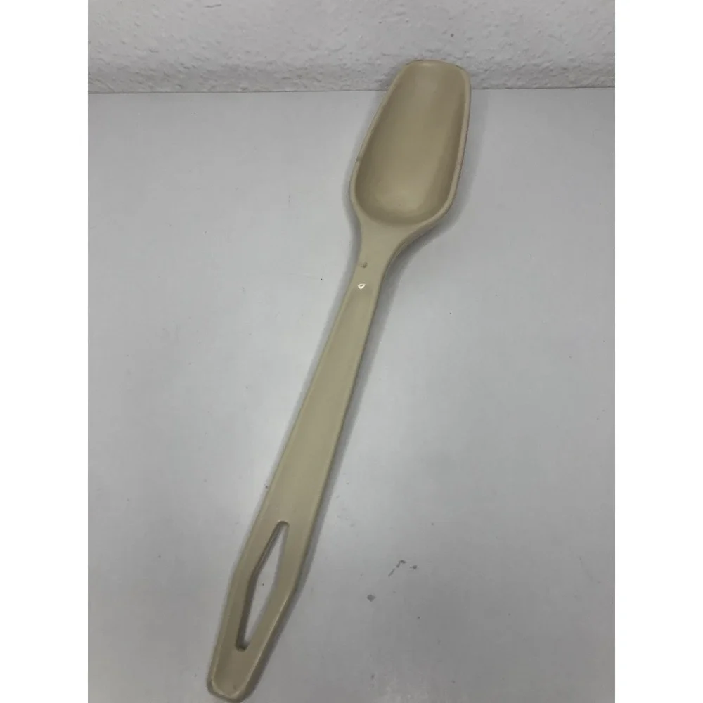 King Kraft Vintage Almond Serving Spoon Nylon Plastic, 11